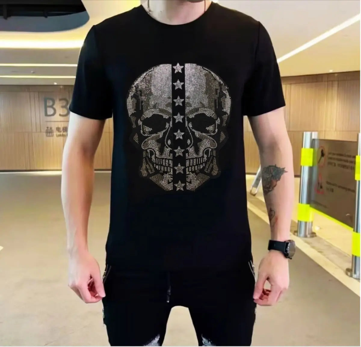 NEW Steel Label Fashion Short Sleeve Men'S T-Shirt Fashion Sytle Men'S T-Shirt 001 Gang