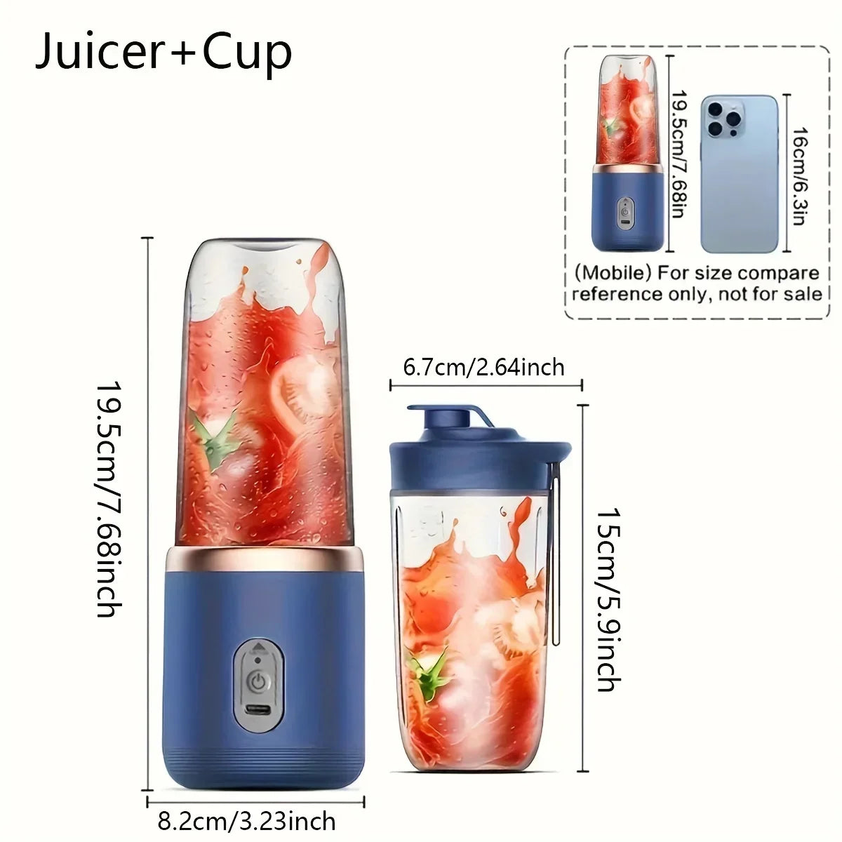 1Pc Multifunctional Electric Juicer for Children-Electric Blender Suitable for Children, Healthy Fruit Juice and Juicing.