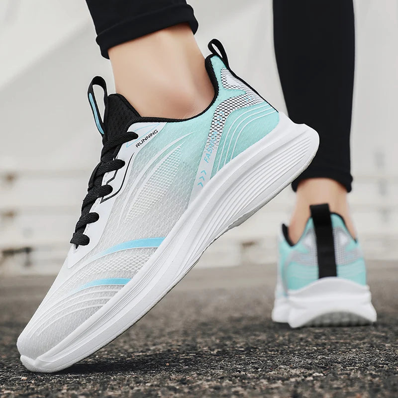 Men'S Sneakers Comfortable Breathable Lightweight Soft Non-Slip Flat Mesh Shoes Outdoor Casual Sports Shoes Big Size 39-50