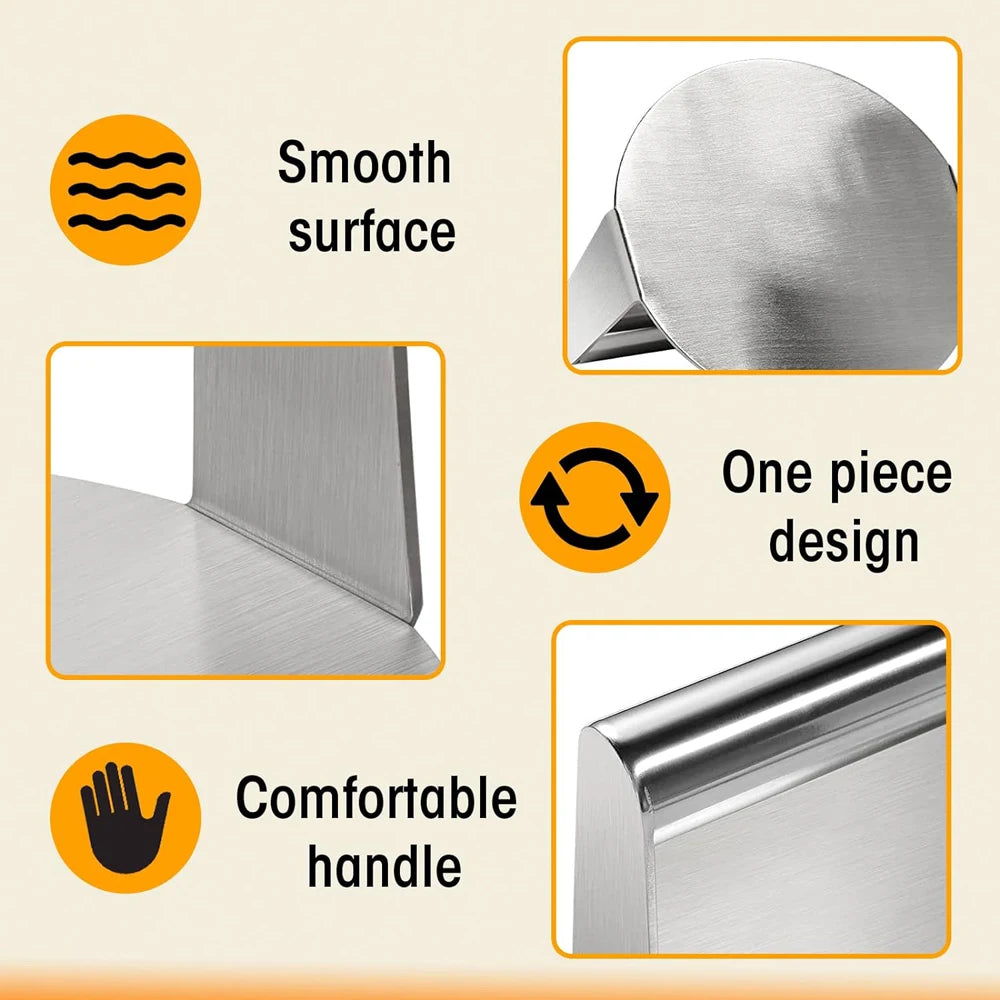 Stainless Steel Hamburger Meat Press - Non-Stick Circular and Square Burger Press Tool