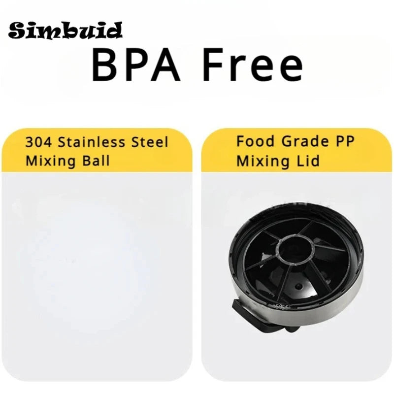 1Pcs Stainless Steel Protein Powder Shaker Bottle with Ball Scale Leak Proof,Gym Fitness Sport Whey Shakes Water Cup