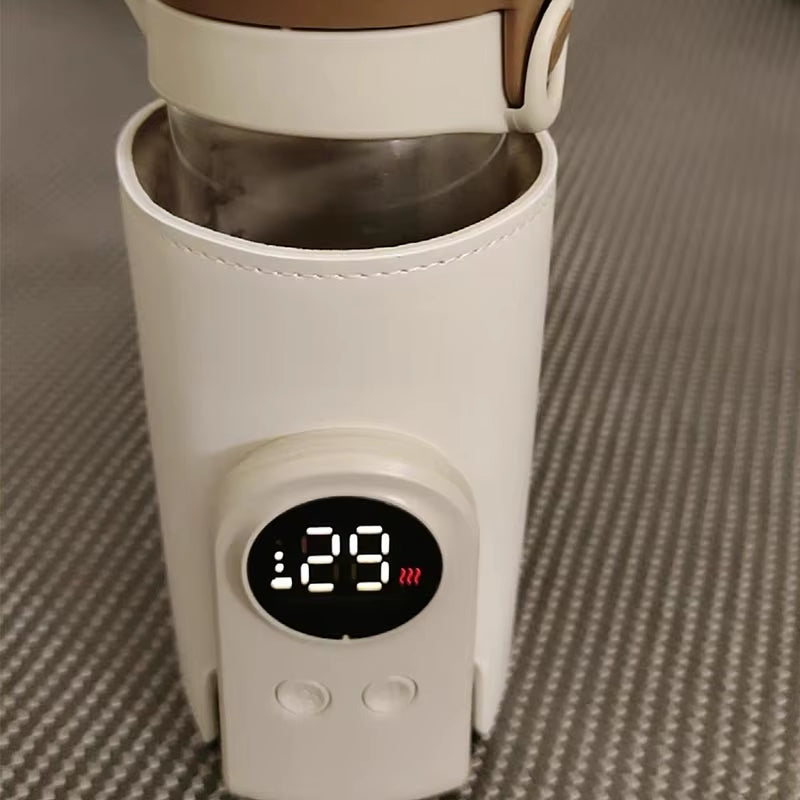 6000/10000Mah Rechargeable Baby Bottle Warmer Baby Feeding Bottle 4-10Hrs Smart Temperature Control Newborn Bottle Warmer Sleeve