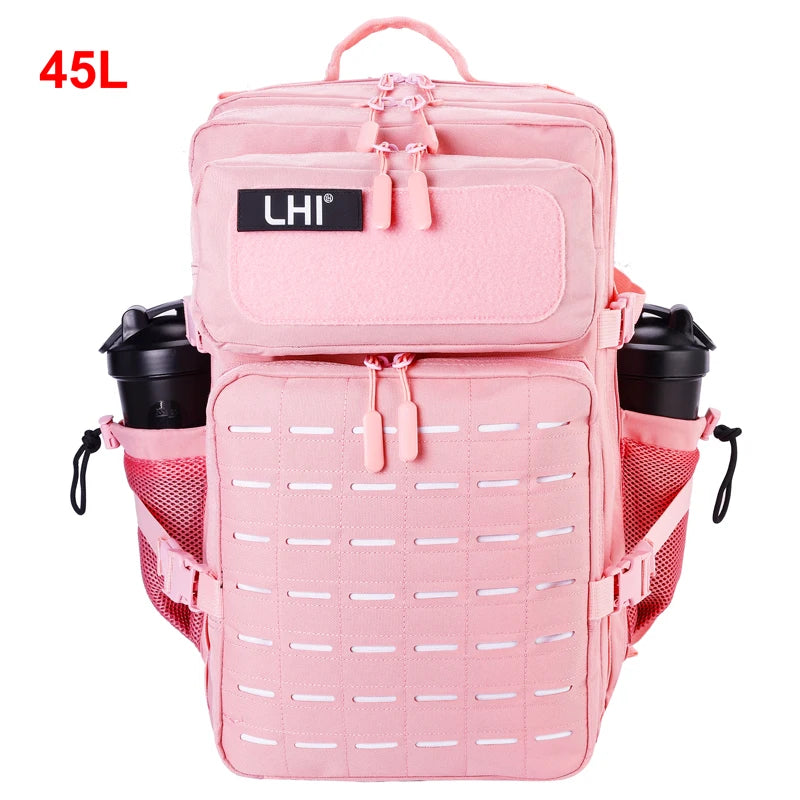 25L/35L/45L Gym Backapck Tactical Athlete Sports Fitness Bag Exercise Workout Weekend Travel Daypack with Bottle Holder