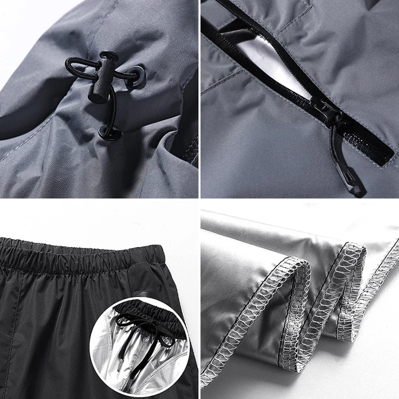 Men Fitness Weight Loss Sportswear Women Running Fitness Weight Loss Tracksuit Running Fitness Sportswear Fat Loss Sweating Suit
