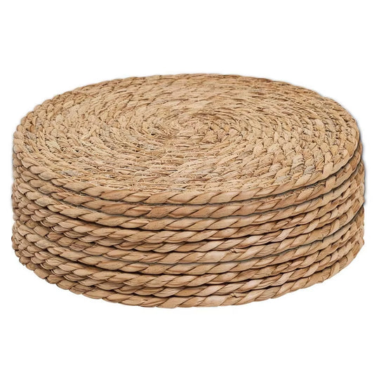 Handwoven Rattan Round Pot Mats - Natural Heat Insulation Placemats for Dining and Wedding Decor