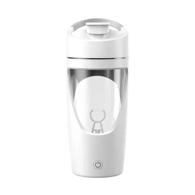 650Ml Electric Protein Shaker Cup with Powder Storage Container Mixer Cup Gym Sport Water Bottles with Wire Whisk Ball Drinkware