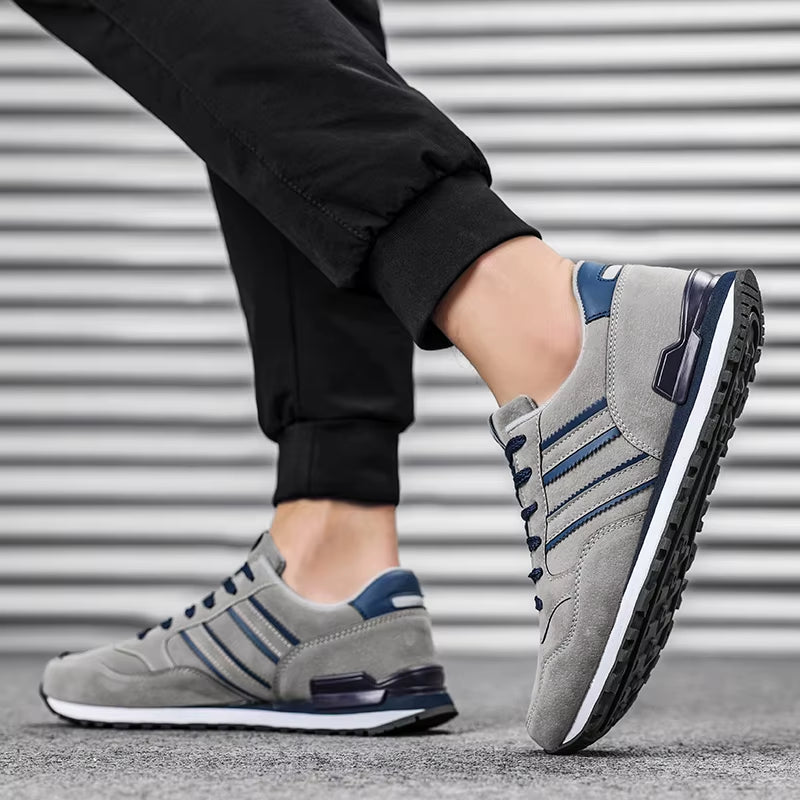 Artificial Leather Men Causal Shoes Male Spring Men Casual Light Shoes Sneakers Lac-Up Flats Breathable Outdoors Sapato