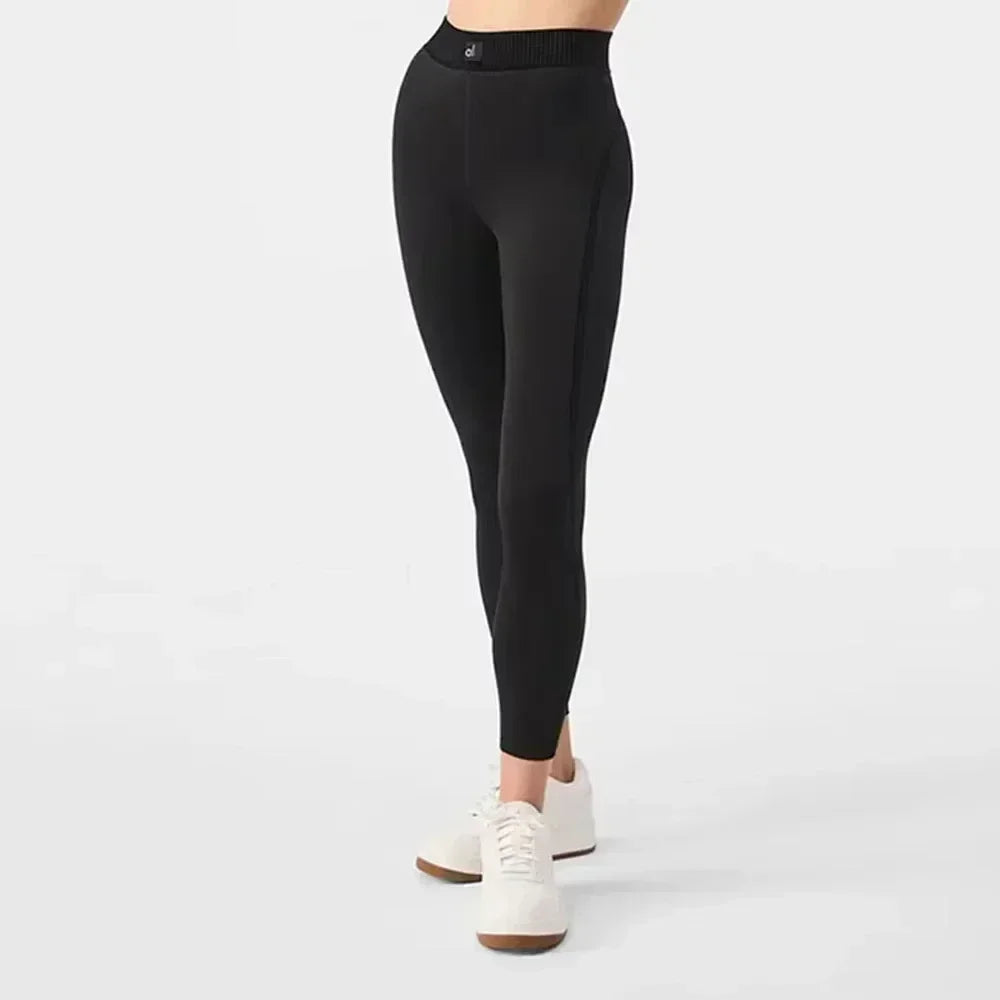 Women'S Air High7/8 Line up Legging Pants Gym Sports Fitness Yoga Set Comfortable Smooth Buckle Bra Elastic Pilates Exercise