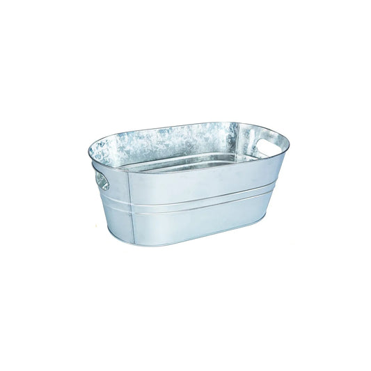 Galvanized Metal Ice Buckets, 4 Gallon Large Ice Buckets for Parties Wine Beverage Tub with Carry Handle for Home/Bar Beer