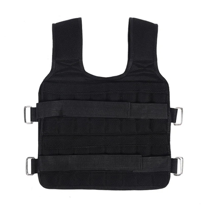 20KG Loading Weight Vest Boxing Train Fitness Equipment Gym Adjustable Waistcoat Exercise Sanda Sparring Protect Sand Clothing