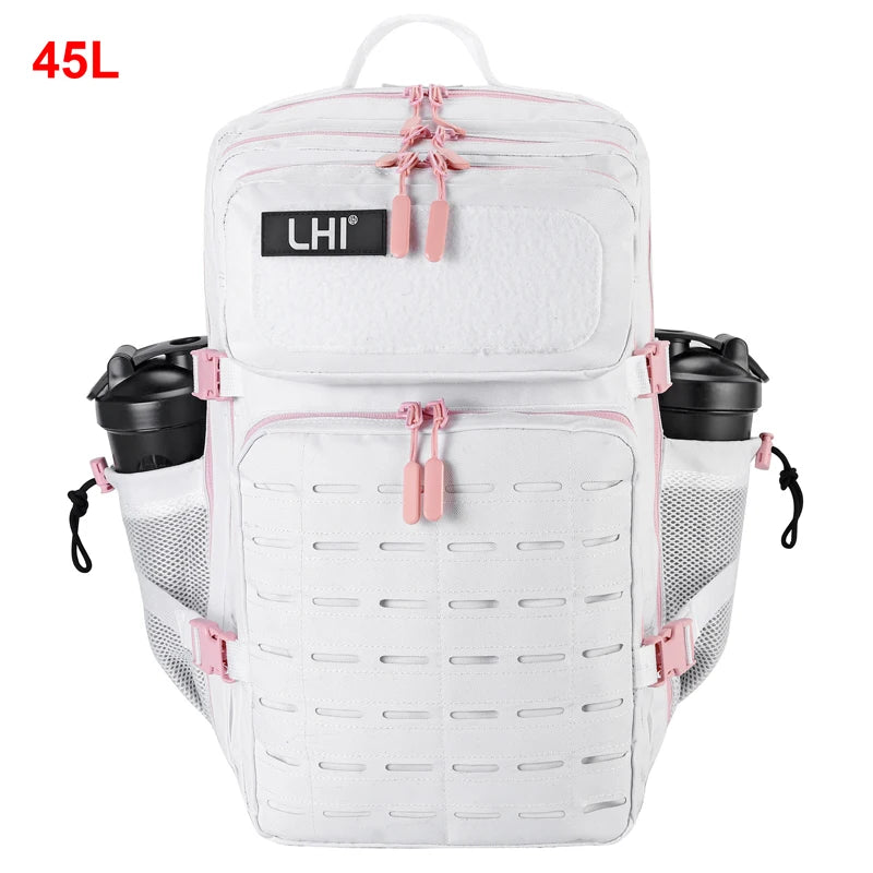 25L/35L/45L Gym Backapck Tactical Athlete Sports Fitness Bag Exercise Workout Weekend Travel Daypack with Bottle Holder