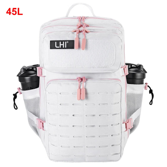 25L/35L/45L Gym Backapck Tactical Athlete Sports Fitness Bag Exercise Workout Weekend Travel Daypack with Bottle Holder