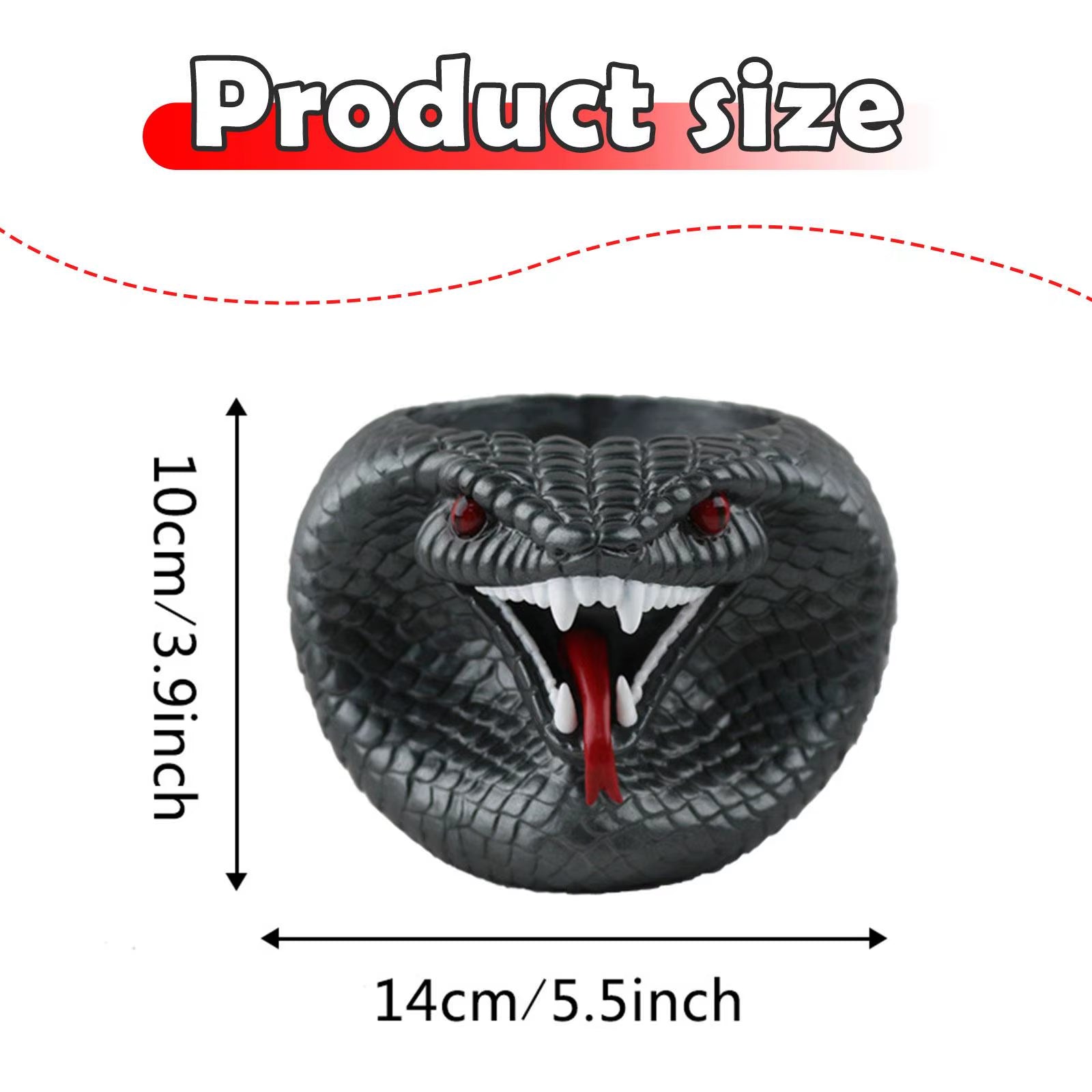 Resin Flower Pot for Succulents and Indoor Plants - Stylish Snake Planter for Windowsills and Farmhouse Desks, Suitable for Indoor and Outdoor Use