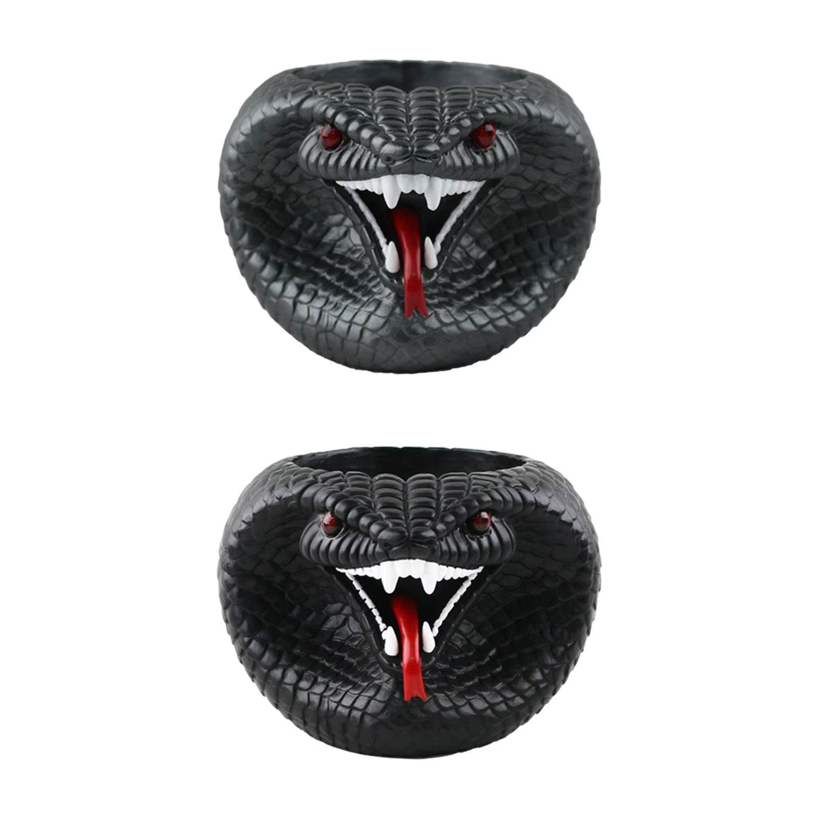 Resin Flower Pot for Succulents and Indoor Plants - Stylish Snake Planter for Windowsills and Farmhouse Desks, Suitable for Indoor and Outdoor Use