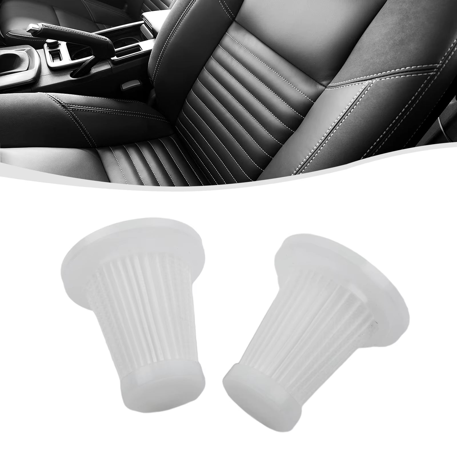 2/3/5/10/20 Pcs Reusable Car Vacuum Cleaner Replace Accessories Washable Filters Handheld Vacuum Cleaner Accessories Reusable