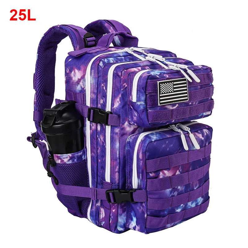 25L/35L/45L Gym Backapck Tactical Athlete Sports Fitness Bag Exercise Workout Weekend Travel Daypack with Bottle Holder