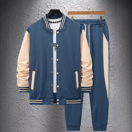 Men'S Fashion Spring and Summer Men'S Clothing, Selling Two-Piece Golf Men to Wear the Ball Sports Button Pocket Two-Piece Suit