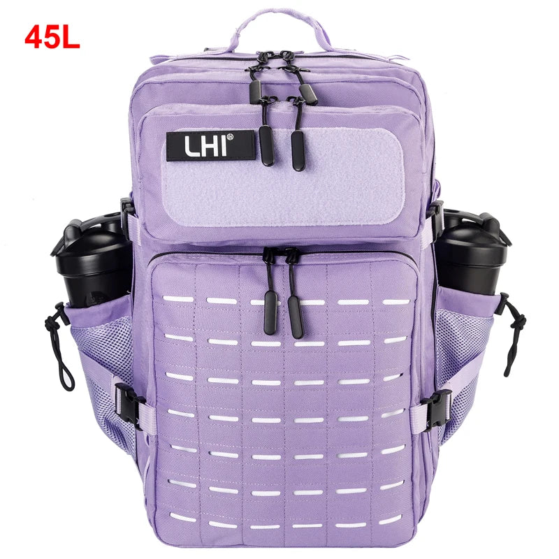 25L/35L/45L Gym Backapck Tactical Athlete Sports Fitness Bag Exercise Workout Weekend Travel Daypack with Bottle Holder